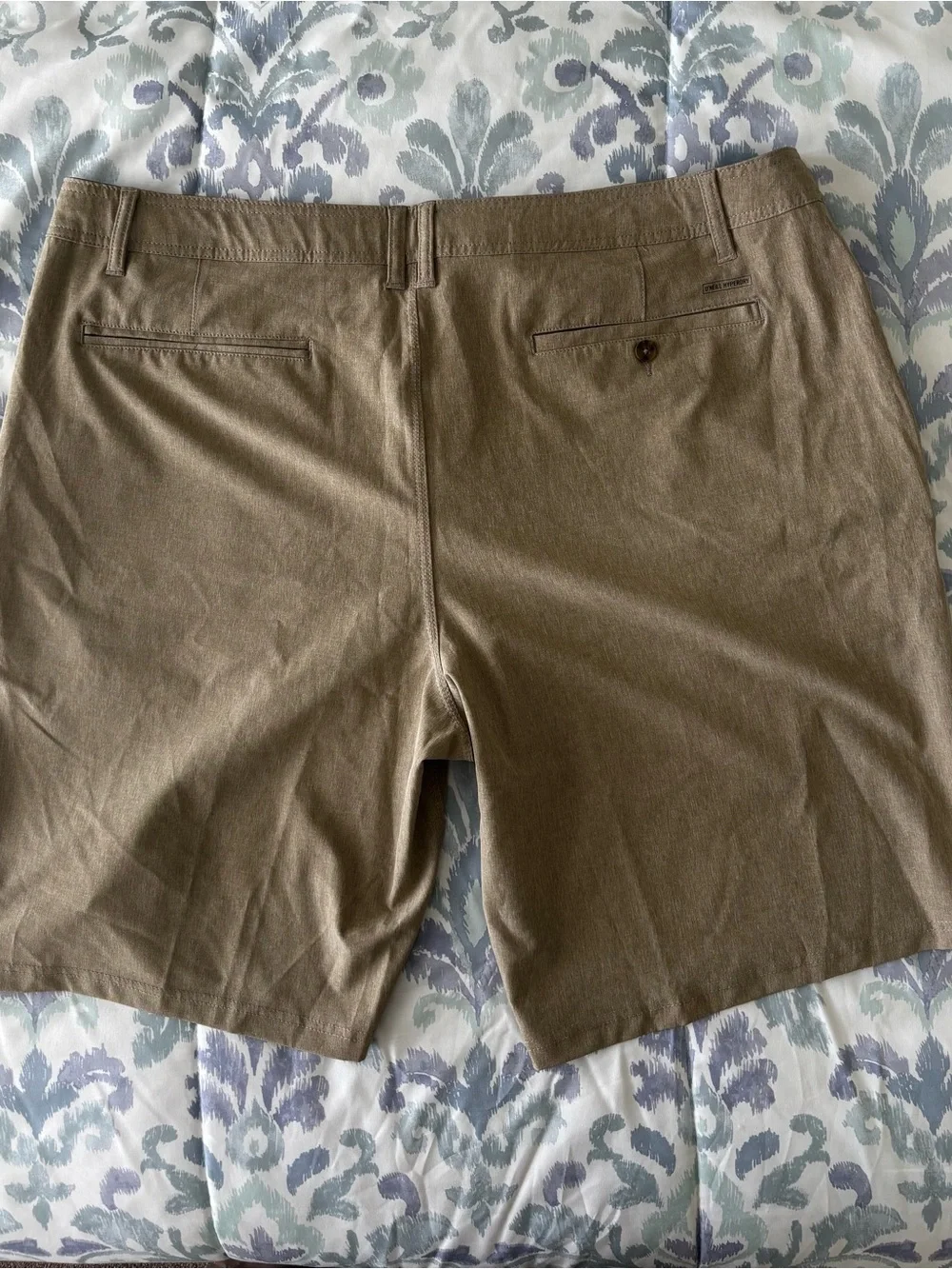 O'Neill Reserve Heather Hybrid Short Khaki 42 Waist 11” Inseam NWT